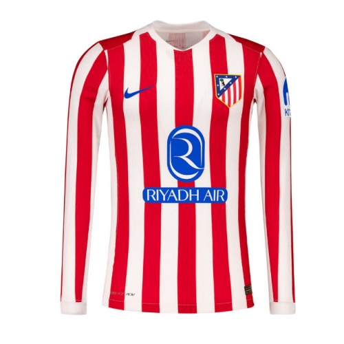 Billige Fotballdrakt Atletico Madrid Replika Hjemmedrakt 2025-26 Langermet Billige Fotballdrakt Atletico Madrid Replika Hjemmedrakt 2025-26 Langermet
